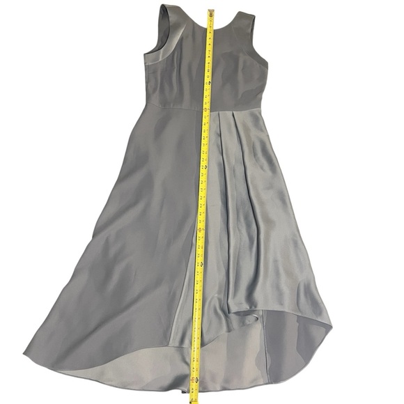 Banana Republic High Low Two-Toned Heather Grey Formal Dress for Wedding or Prom - Picture 3 of 6